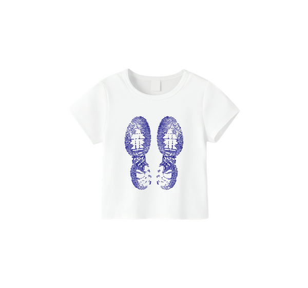 Shoe print Crop Top